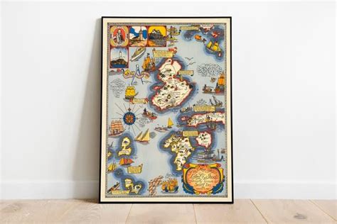 Map of the Isles of Shoals| Vintage Wall Map Prints | MAIA HOMES