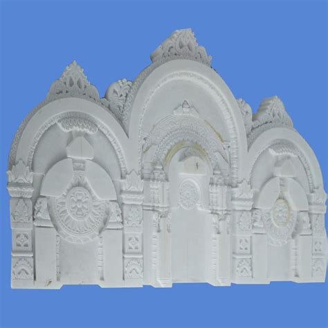 White Makrana Marble Temple Head Design Carved At Rs In Makrana