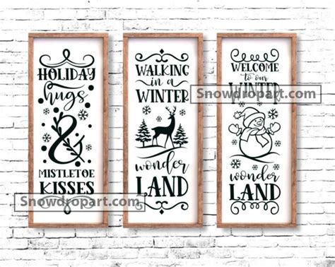 20 Christmas Porch Sign Svg Bundle Welcome Sign Svg Winter Porch Sign