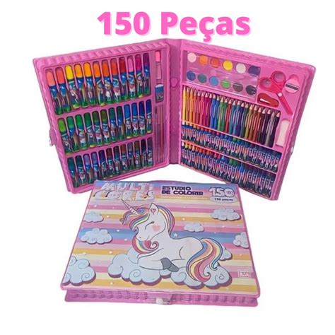 Maleta De Pintura Infantil Estojo 150 Peças Para Colorir Shopee Brasil