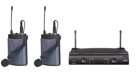 Bolymic Pro Dual Channels Uhf Wireless Lavalier Lapel Microphone For