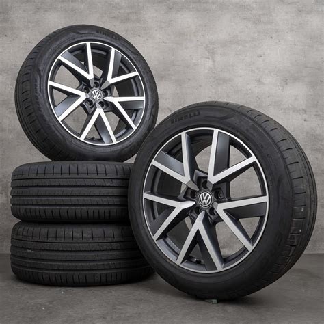 VW Touareg III CR Summer Wheels 20 Inch Rims Braga Tires 760601025Q