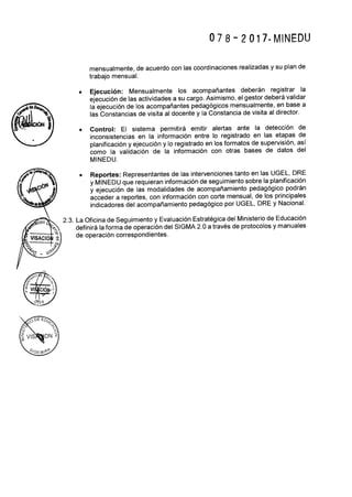 Rsg N 078 2017 Minedu Rubricas Observacion De Aula PDF Descarga