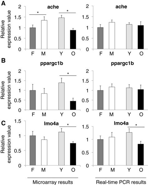 Relative Expression Values From Microarray And Real Time Pcr