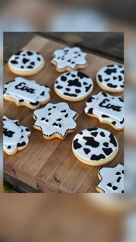 Cow Print Cookies Cow Cookies Cookie Recipes Birthday Cakes For Teens