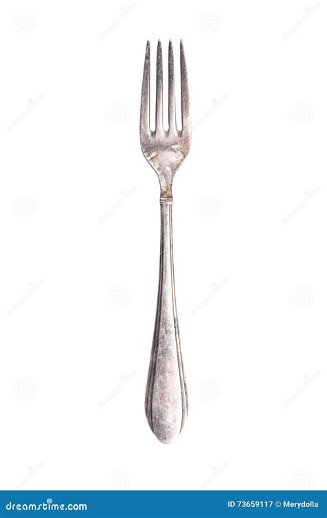 Old Vintage Silver Fork Stock Image Image Of Collection 73659117