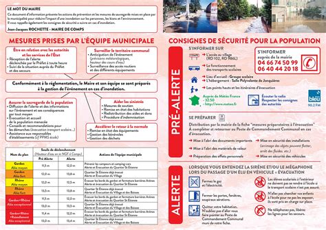 Plan Communal De Sauvegarde Pcs Site Officiel De La Ville De Comps