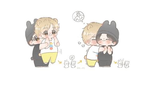 위니🐯 On Twitter Chibi Cute Chibi Vkook Fanart