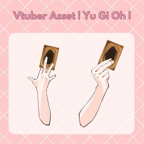 Vtuber Asset Hand Asset Holding Cards Etsy