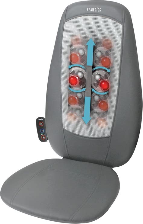 Homedics Shiatsu Back And Shoulder Massage Seat Adjustable Massage