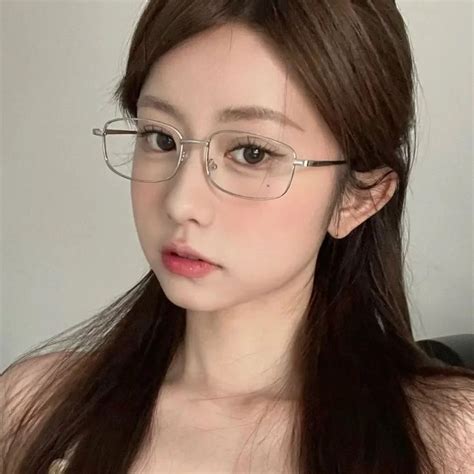 Simsplot Silver Gold Alloy Frame Glasses Women Girls Y2k Harajuku Small