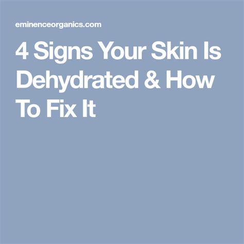 Signs Your Skin Is Dehydrated And How To Fix It Skin Fix It Dehydrator