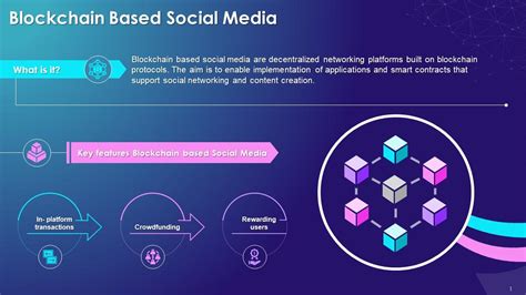 Introduction To Blockchain Based Social Media Training Ppt PPT Template