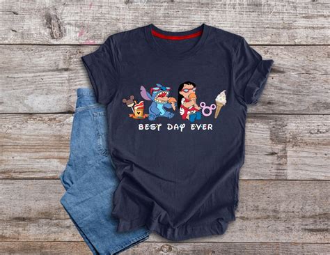 Disney Stitch Best Day Ever Shirt Disney Stitch And Lilo Snacks Shirt Lilo And Stitch Shirt