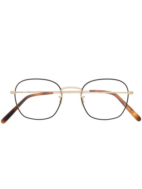 Oliver Peoples Allinger Square Frame Glasses Farfetch