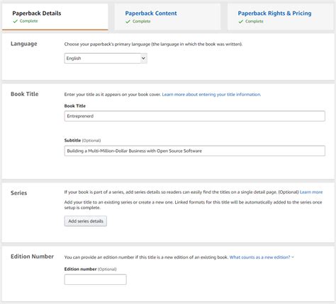 Publishing A Paperback On Amazon KDP