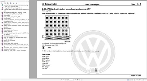 Volkswagen Transporter Wiring Diagram Workshop Manual Pdf