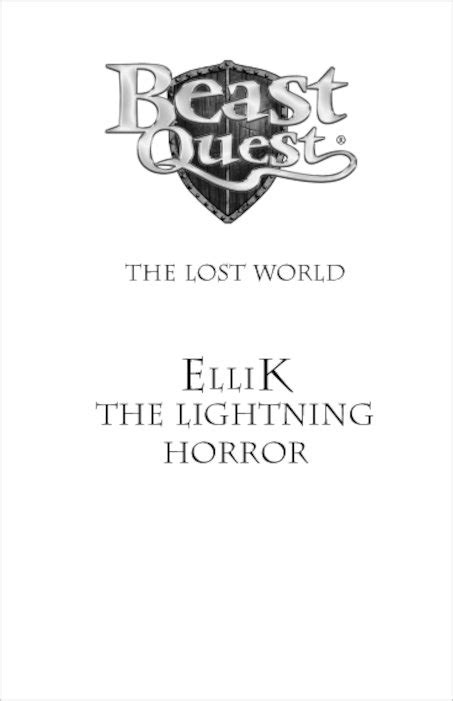 Beast Quest Series 7 Ellik The Lightning Horror Scholastic Shop