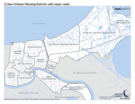 City planning districts in New Orleans. Sample collection areas... | Download Scientific Diagram