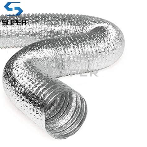 4 5 6 Silver Fire Proof Aluminum Air Duct Hose China Aluminum Air