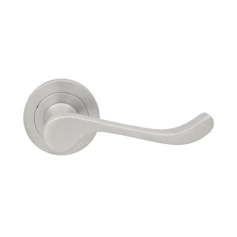 Pavtom Door Handle Scroll Lever On Concealed Rose 50mm Satin Chrome 7309sc Keeler Hardware