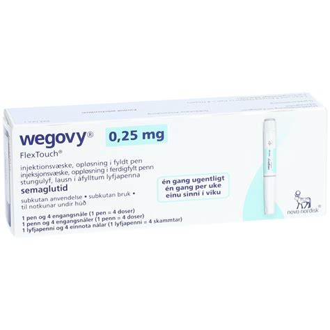 Wegovy 025 Mg Flextouch Injektionslsgfertigpen 1x15 Ml Mit Dem E