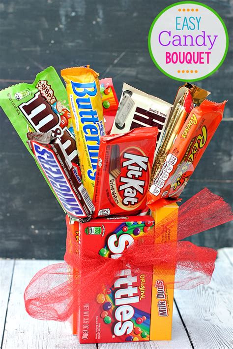 Easy Candy Bar Bouquet - Crazy Little Projects