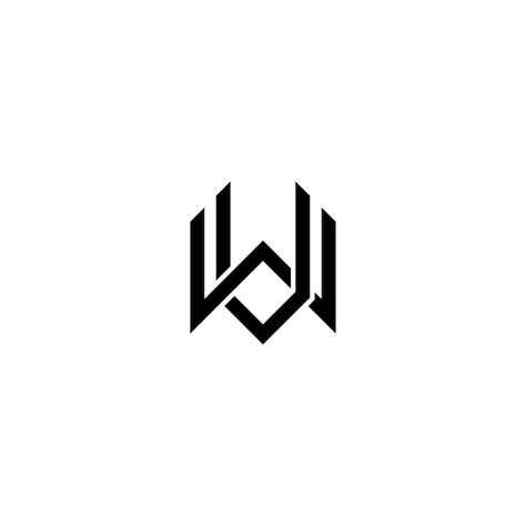 Premium Vector Wv Logo