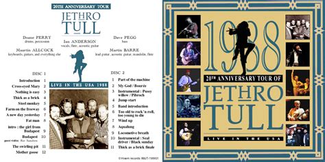 Aqualungmy God Jethro Tull Tribute Blog 20th Anniversary Tour Live In The Usa