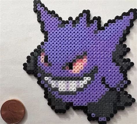 Gengar Pokemon Mini Bead Sprite Perler Artkal Pixel Art Icon Retro 660 The Best Porn Website