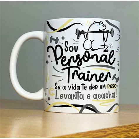 Caneca Personalizada Flork Personal Trainer Shopee Brasil