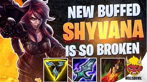 WILD RIFT NEW BUFFED SHYVANA IS SO BROKEN Challenger Shyvana