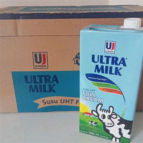 Promo Ultra Milk Susu Uht Full Cream Liter Karton Isi Pack