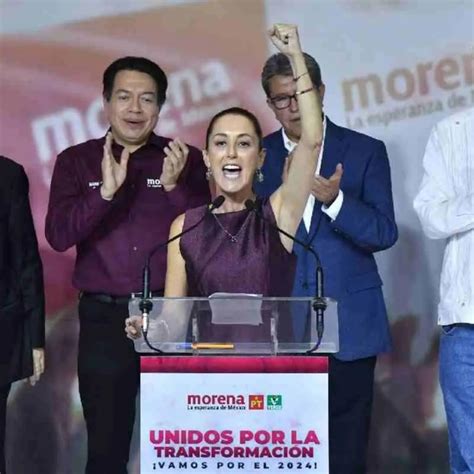 Claudia Sheinbaum Ganadora De La Encuesta De Salida Para La Presidencia De México