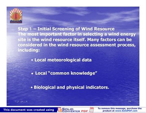 Wind Resource Assessment