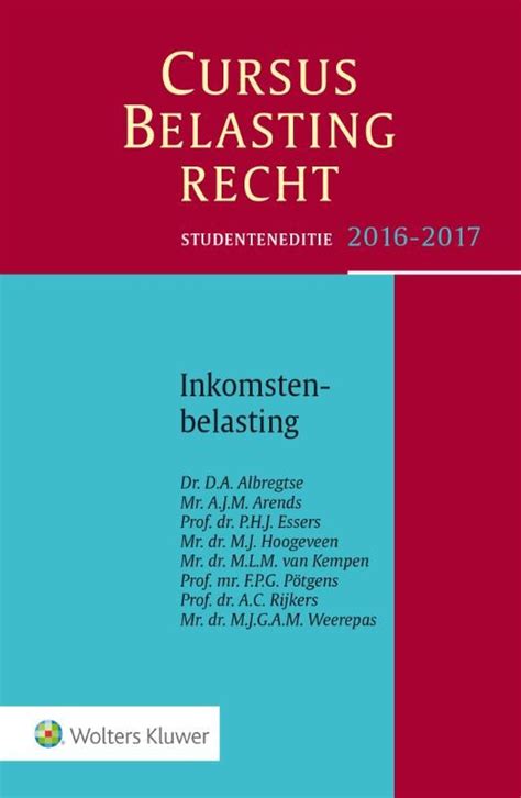 Bureau ISBN Inkomstenbelasting 2016 2017 Studenteneditie