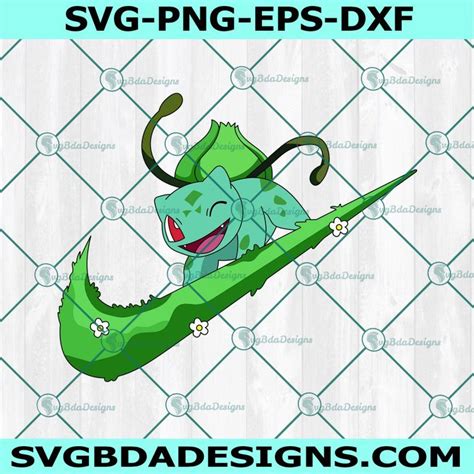 Nike X Pokemon Bulbasaur Svg Pokemon Bulbasaur X Nike Logo Svg