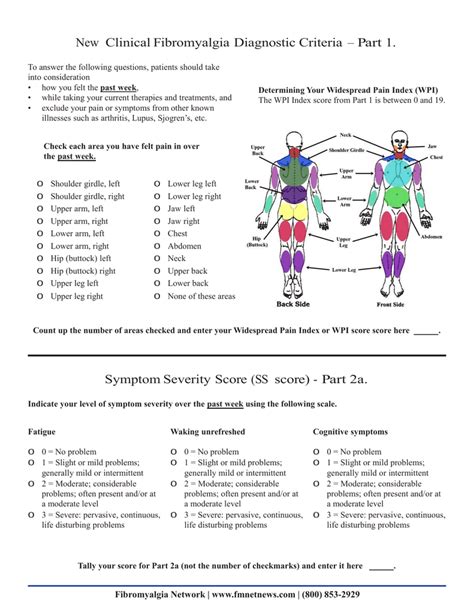 New Clinical Fibromyalgia Diagnostic Criteria Part 1 Symptom