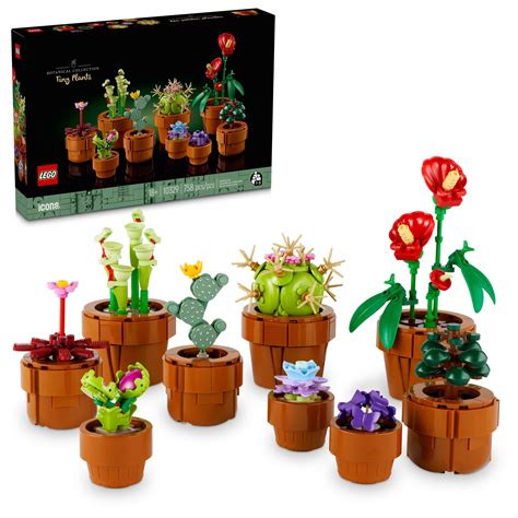 Lego Icons Tiny Plants Building Set Home Decor Gift Idea For Flower