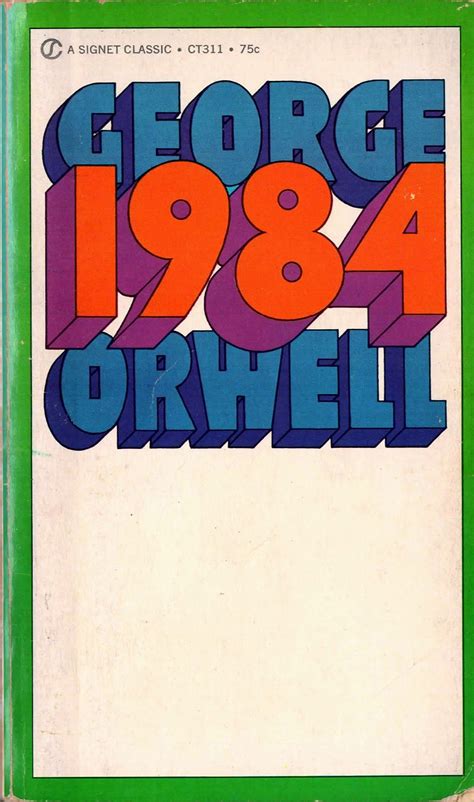 1984 By George Orwell Vintage Book Cover