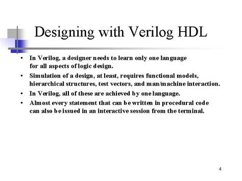 Digital Design And Synthesis With Verilog Hdl Eli