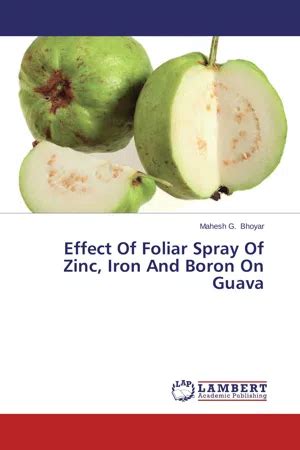 PDF Effect Of Foliar Spray Of Zinc Iron And Boron On Guava By Mahesh