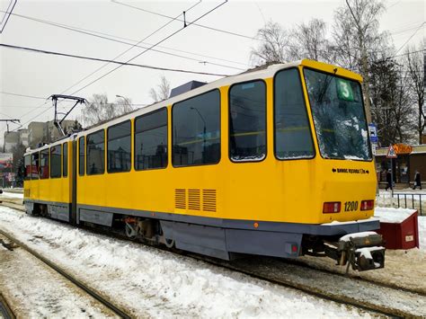 Львов Tatra KT4DM 1200 Фото Городской электротранспорт