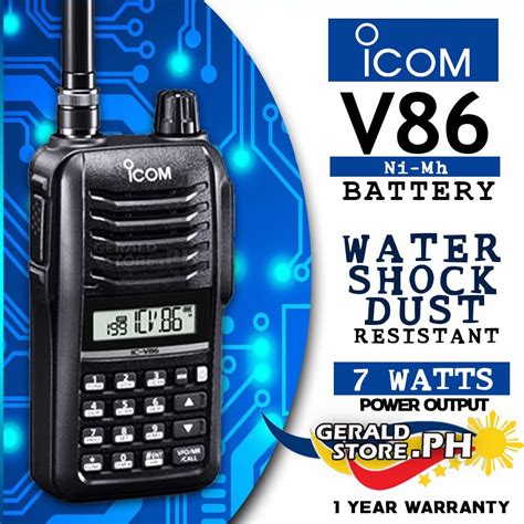 Icom V Watts Portable Walkie Talkie Long Range Km Vhf Two Way