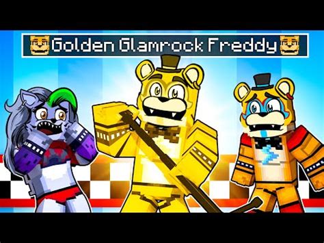 Golden Glamrock Freddy Returns In Minecraft Security Breach Youtube