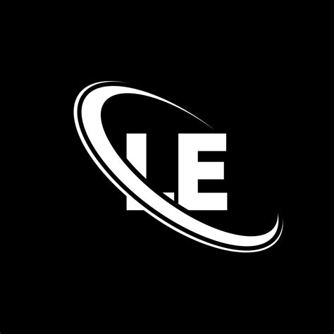 LE logo. L E design. White LE letter. LE letter logo design. Initial ...