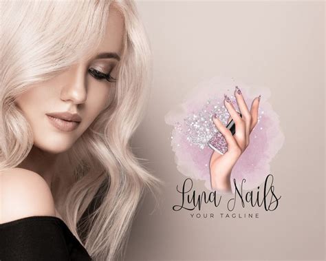 Beauty Logo Nail Artist Logo Design Premade Logo Elegant Logo Nail