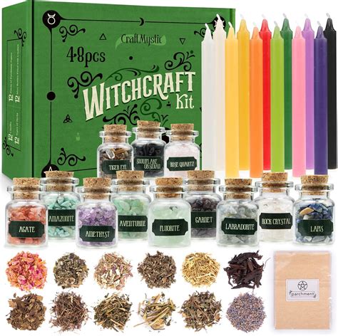 Witchcraft Supplies Kit Beginner Witch Spells Starter Kit Crystals