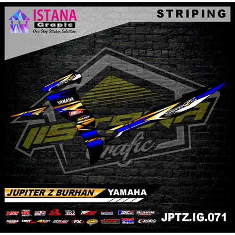 Jual Sticker Striping JUPITER Z BURHAN Sticker Striping Variasi Motor