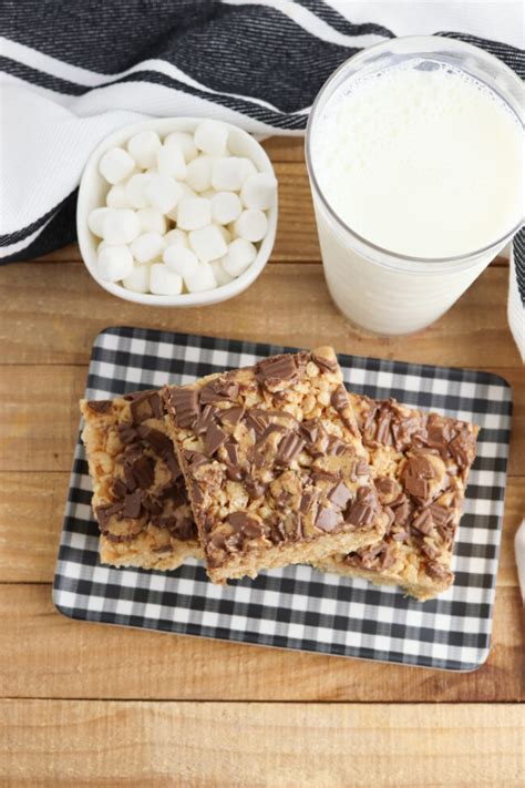 Reeses Rice Krispie Treats Recipe Peanut Butter Cup Marshmallow